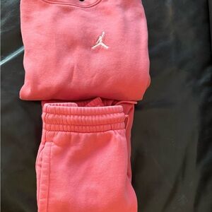 Jordan Kids Pink Matching Sweatpants Set